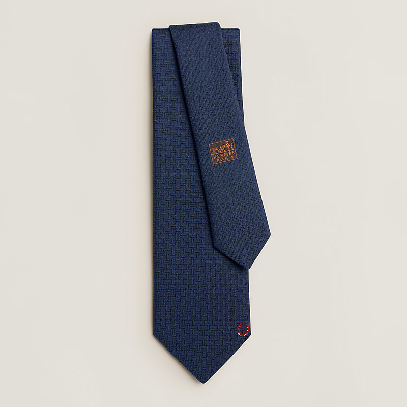 Unie Fer a Cheval tie - Blue | Hermès Mainland China